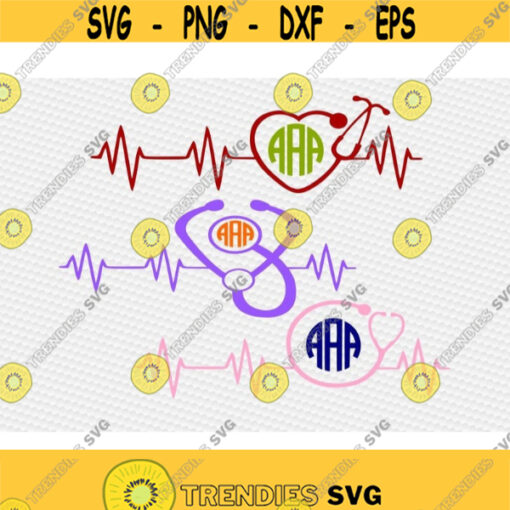 nurse svg stethoscope svg nursing svg medical svg doctor svg nurse life svg iron on clipart monogram svg SVG DXF eps png pdf Design 485