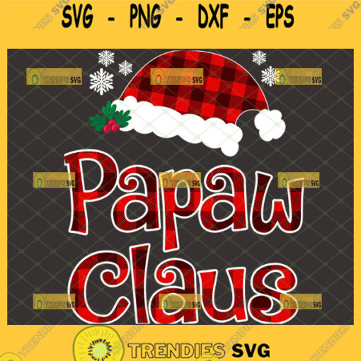 papaw claus svg funny holiday christmas santa hat gifts for dad