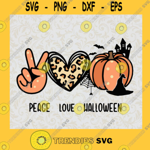 peace love halloween cricut svg witch pumpkin svg halloween gifts svg