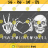 peace love skull svg Halloween svg files for cricutDesign 174 .jpg