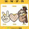 peace love sloth svg cute sloth animal lover gifts