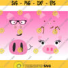 pig face svg pig svg pig clipart farm svg cute pig svg piggy svg pig head svg hog svg show pig svg iron on SVG DXF eps png Design 328