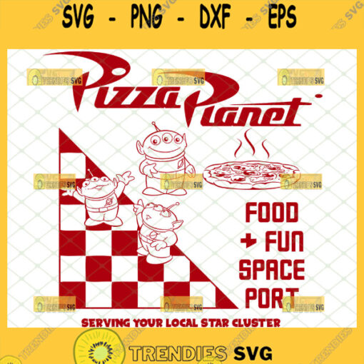 pizza planet food fun space port svg toy story