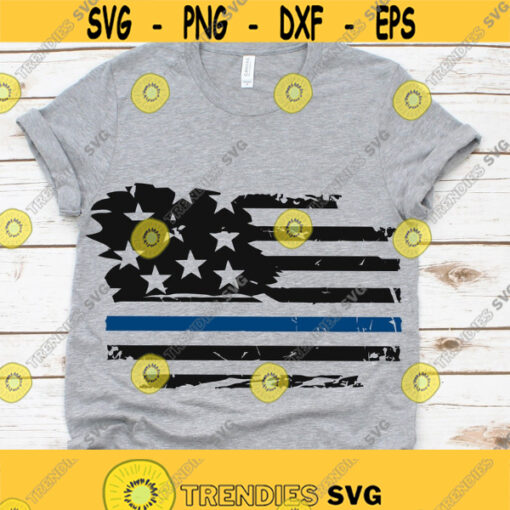 police svg america flag svg thin blue line svg police wife svg back the blue svg gun svg k9 svg iron on SVG DXF eps png Design 422