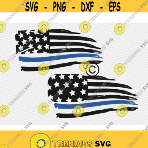 police svg thin blue line svg american flag svg police wife svg Back the blue Blue lives matter iron on SVG DXf eps png pdf Design 325