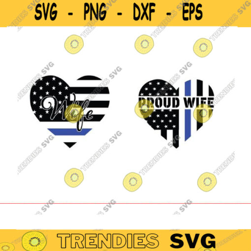 police wife svg thin blue line svg police svg back the blue svg police officer svg police wife png blue line svg police wife bundle Design 1423 copy