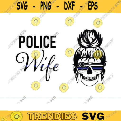 police wife svg thin blue line svg police svg back the blue svg police officer svg police wife png blue line svg police wife bundle Design 981 copy