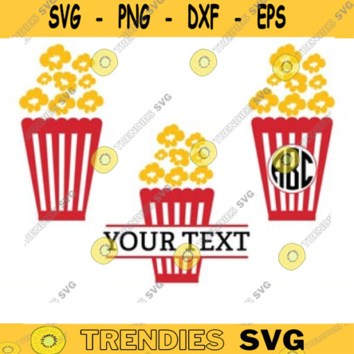 popcorn svg popcorn box svg popcorn name frame svg popcorn monogram svg popcorn svg bundle popcorn digital Monogram SVG name frame copy