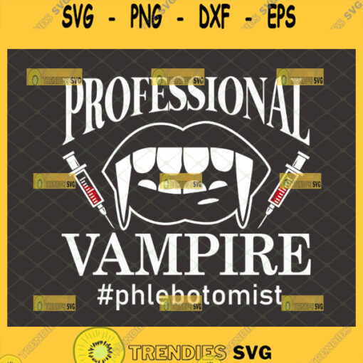 professional vampire svg halloween phlebotomist shirt ideas