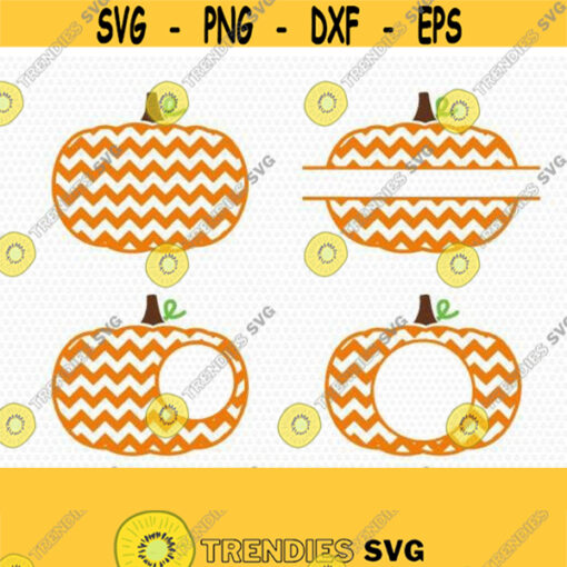 pumpkin chevron monogram frames svg fall svg fall pumpkin svg fall monogram frames svg CriCut Files svg jpg png dxf Silhouette cameo Design 640