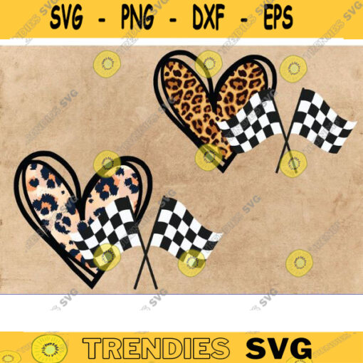 racing flag with leopard heart svg racing png racing svg peace love racing leopard cheetah print heart checkered flags leopard heart png copy