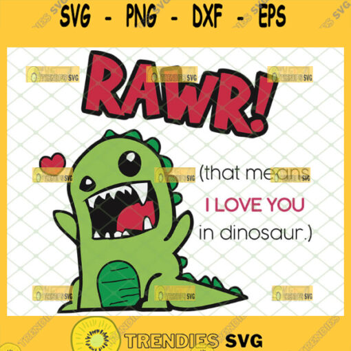 rawr means i love you in dinosaur svg cute t rex valentines day craft cut
