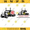 semi truck svg semi truck monogram svg truck driver svg truck clipart trucker svg big truck svg monogram svg split monogram svg copy