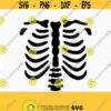 skeleton SVG halloween skeleton svg halloween svg skeleton torso Svg CriCut Files svg jpg png dxf Silhouette cameo Design 94