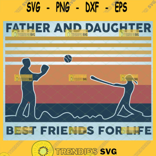 softball father and daughter best friends for life svg vintage diy gift ideas for sport lovers