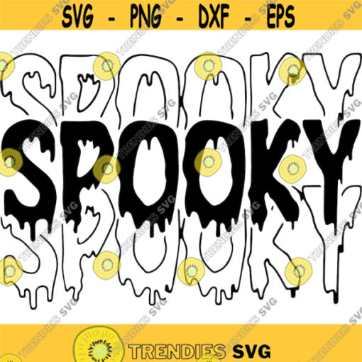 spooky spooky spooky halloween themed svg png digital cut file Design 124