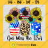 sunflower 4th july png God bless the USA Sublimation png Design July fourth png Patriotic sunflower Sublimation