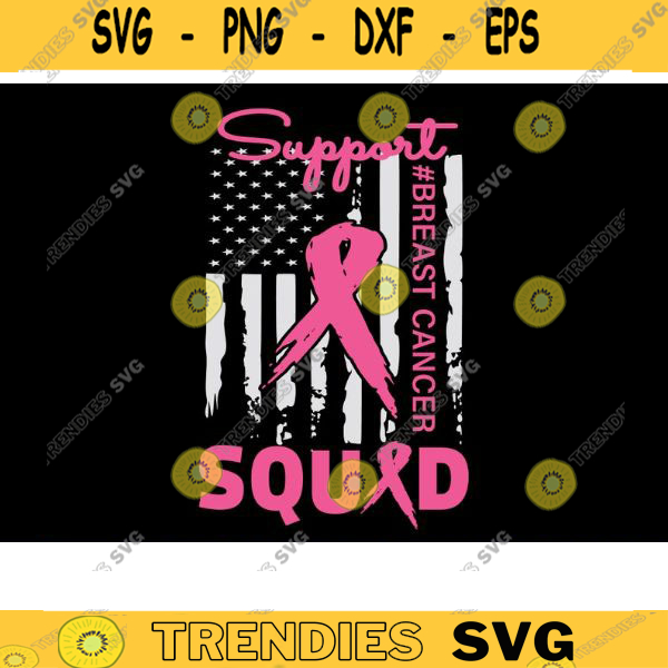 Hot SVG - Support Squad Cancer Svg Png, Cancer Usa Flag , Cancer Fight ...