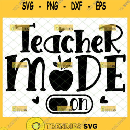 teacher mode on svg teacher appreciation gifts