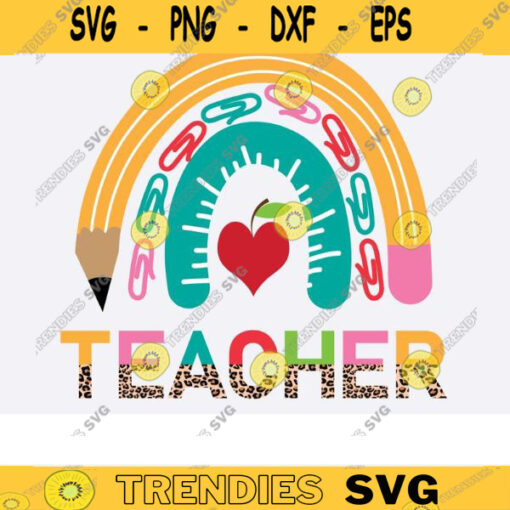 teacher rainbow png SVG teacher png svg half leopard teacher life png svg teacher svg teach love inspire rainbow svg png teacher Design 472 copy