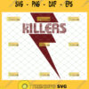 the killers svg logo with lightning bolt rock band shirt ideas