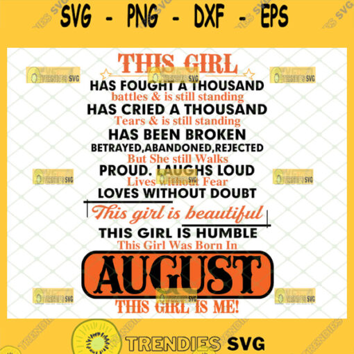 this girl has fought a thousand battles svg this girl was born in custom birthday month svg