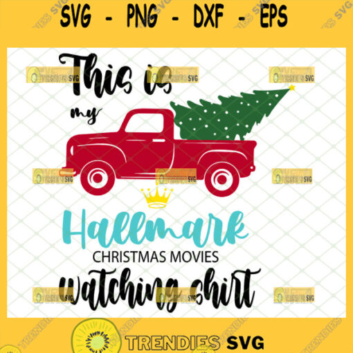 this is my hallmark christmas movies watching shirt svg holiday gifts