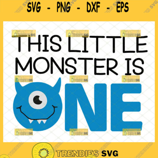 this little monster is one svg halloween birthday svg