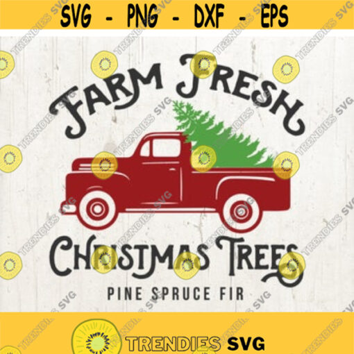 truck tree svg Christmas SVG christmas svg files for Cricut designs sayings truck svg tree svg farm fresh svg tree farm svg Design 79