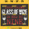 true crime glass of wine in bed by nine svg
