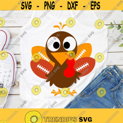turkey thanksgiving svg football svg football turkey svg fall svg turkey day svg boy svg iron on clipart SVG DXF eps png Design 527