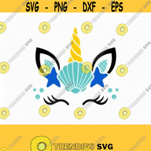 unicorn svg unicorn eyelashes unicorn splash mermaid birthday svg Magical unicorn svg Cricut Silhouette Cut File SVG DXF EPS Design 27