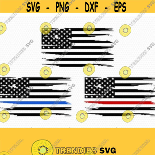 usa flag svg Fireman Distressed Flag Svg police usa flag svg 4th of July Svg American flag Svg Cricut Silhouette Cut File svg Design 35