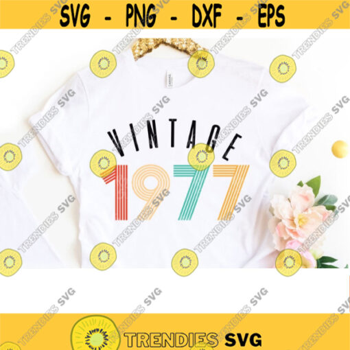 vintage 1977 png vintage birthday 1977 svg vintage svg 43th birthday svg Vintage 1977 Sublimation designs download