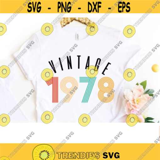 vintage 1978 png vintage birthday 1978 svg vintage svg 42th birthday svg Vintage 1979 Sublimation designs download