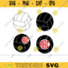 volleyball SVG volleyball monogram svg volleyball split name frame svg volleyball heartbeat svg volleyball ekg Svg monogram svg name Design 1498 copy