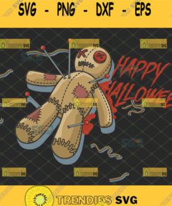 voodoo doll happy halloween svg