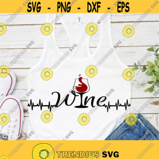 wine glass clip art svg wine lover svg drinking svg birthday svg heartbeat svg woman svg iron on clipart SVG DXF eps png Design 550