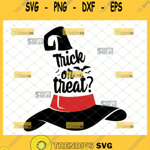 witch hat trick or treat svg