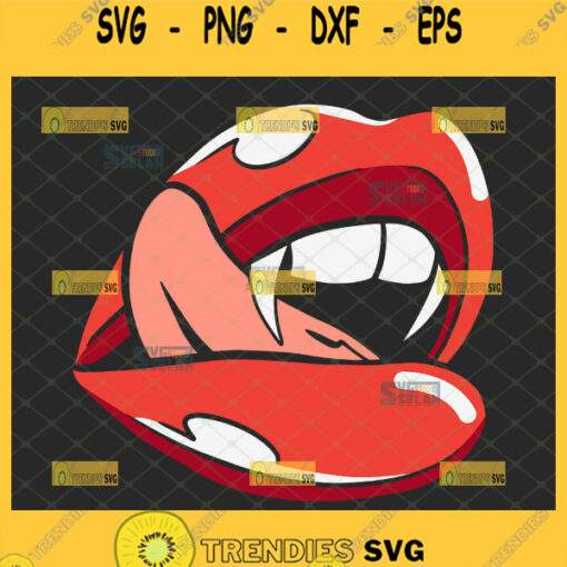 witches mouth scars svg