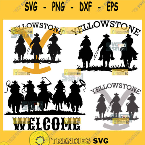 yellowstone cowboy horse svg ride for the beand