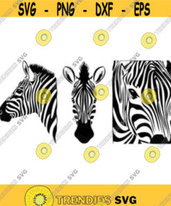 zebra svg zebra clipart zebra png zebrad silhouette zebra vector zebra head Zebra svg files for cricut Zebra SVG DXF PNF cut file
