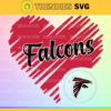 Atlanta Falcons Svg Heart NFL Svg Sport NFL Svg Heart T Shirt Heart Cut Files Silhouette Svg Design 737