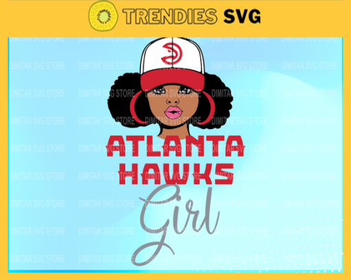 Atlanta Hawks Girl NFL Svg Pdf Dxf Eps Png Silhouette Svg Download Instant Design 754