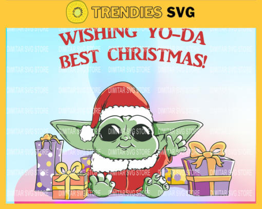 Baby Yoda Christmas SVG Star Wars inspired Christmas Card The Child The Mandalorian Cute Christmas SVG Design 858 Design 858