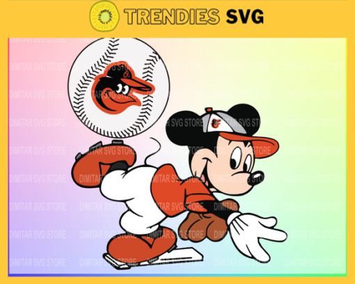 Baltimore Orioles Mickey Svg Eps Png Dxf Pdf Baseball SVG files Design 874
