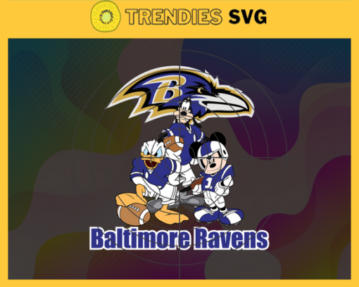 Baltimore Ravens Cartoon Movie Svg Donald Duck Svg Mickey Svg Pluto Svg Ravens Svg Ravens Team Svg Design 895
