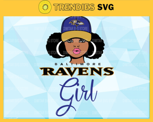 Baltimore Ravens Girl NFL Svg Pdf Dxf Eps Png Silhouette Svg Download Instant Design 922