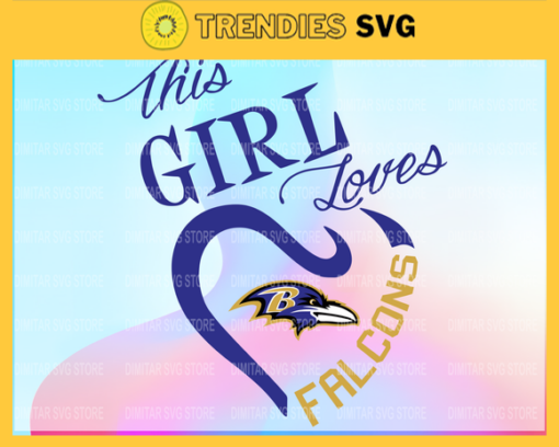 Baltimore Ravens Girl NFL Svg Pdf Dxf Eps Png Silhouette Svg Download Instant Design 923