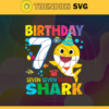 Birthday Shark 7 Years Old 7th Birthday Shark Svg Born In 2014 Svg Baby Shark Doo Doo Doo Svg Birthday Svg Birthday Gift Svg Design 1164